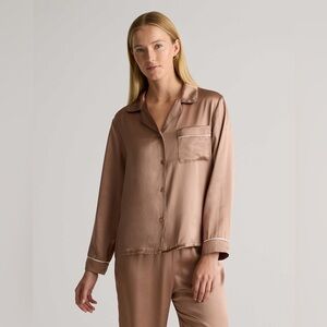 100% Washable Silk Satin Pajama Long sleeve and pants size xs